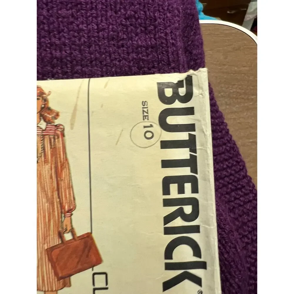 Butterick Sewing Pattern 4701 dress puff sleeve straight skirt 1980s size 10